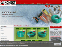 Tablet Screenshot of konekt-hadice.cz